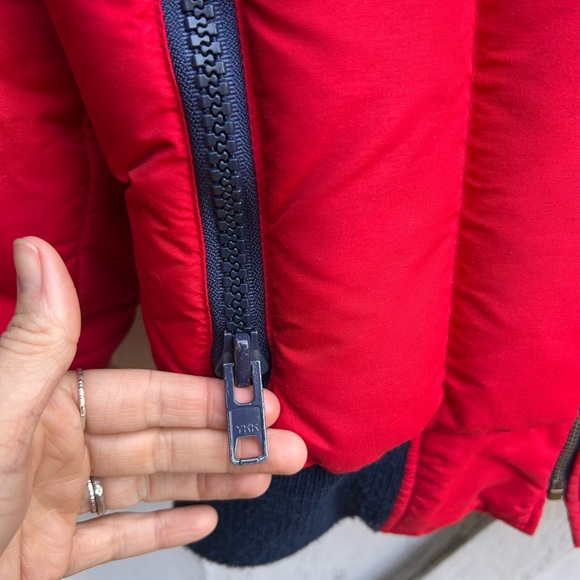 Vintage 1980s CB Sport Red Down Ski Jacket Women’s Medium - Picture 2 of 7